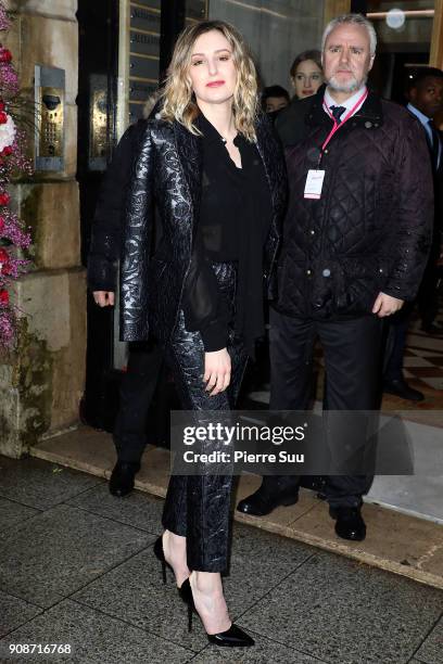 Laura Carmichael attends the Schiaparelli Haute Couture Spring Summer 2018 show as part of Paris Fashion Week on January 22, 2018 in Paris, France.