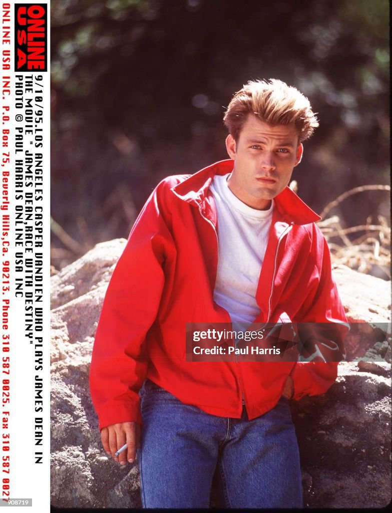 James Dean Riddle 9/10/95.LOS ANGELES,CASPER VANDIEN WHO PLAYS JAMES DEAN IN THE MOVIE ...