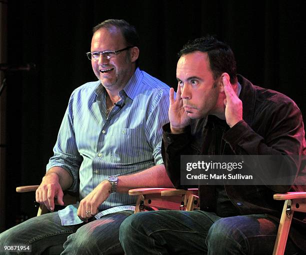 Producer Rob Cavallo and musician Dave Matthews at The GRAMMY Museum on September 15, 2009 in Los Angeles, California.