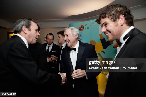 Gordon Banks during the VIP drinks reception during the Football Writers Association Tribute night at The Savoy, London. PRESS ASSOCIATION Photo....