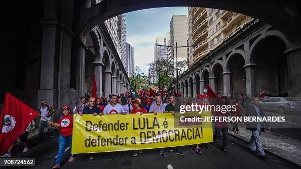 BRAZIL-LULA DA SILVA-SUPPORTERS-PROTEST BRAZIL-LULA DA SILVA-SUPPORTERS-PROTEST