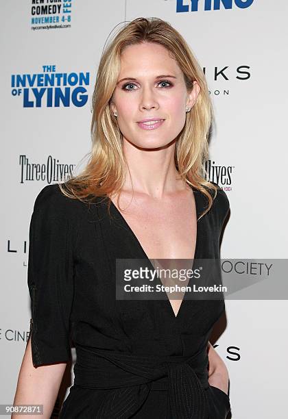 Actress Stephanie March attends the Cinema Society & Links Of London screening of "The Invention of Lying" at Tribeca Grand Screening Room on...