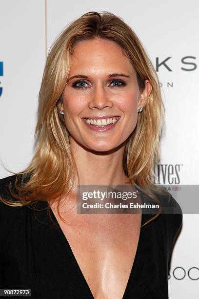 Actress Stephanie March attends The Cinema Society and Links of London's screening of "The Invention Of Lying" at the Tribeca Grand Screening Room on...