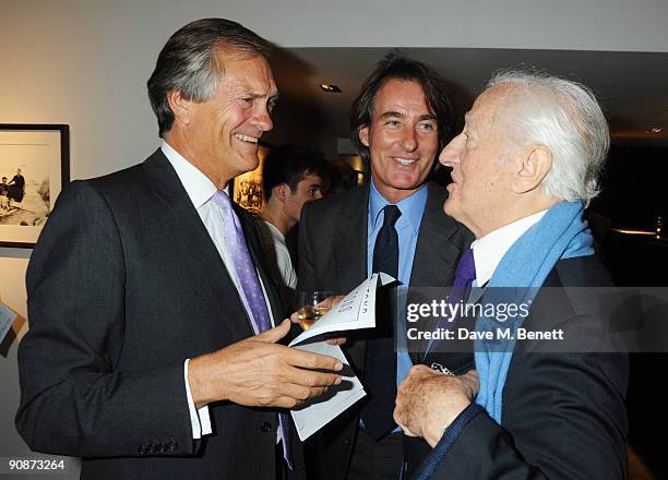 Charles Delevingne, Tim Jeffries and Benno Graziani at the Memories Of Summer - Private View on September 16, 2009 in London, England.