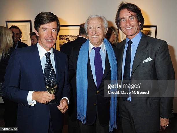John Stoppard, Benno Graziani and Tim Jeffries at the Memories Of Summer - Private View on September 16, 2009 in London, England.