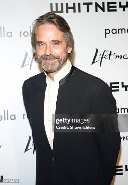 Actor Jeremy Irons attends the Georgia O'Keeffe: Abstraction exhibition opening at The Whitney Museum of American Art on September 16, 2009 in New...