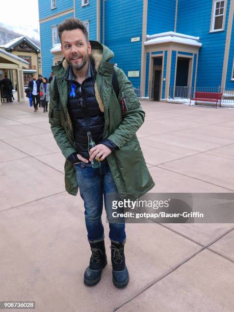 Joel McHale is seen on January 21, 2018 in Park City, Utah.