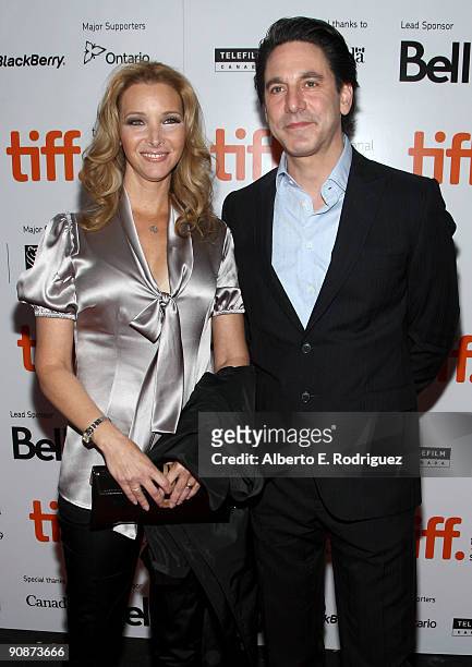 Actress Lisa Kudrow and actor Scott Cohen arrive at the "Love And Other Possible Pursuits" screening during the 2009 Toronto International Film...