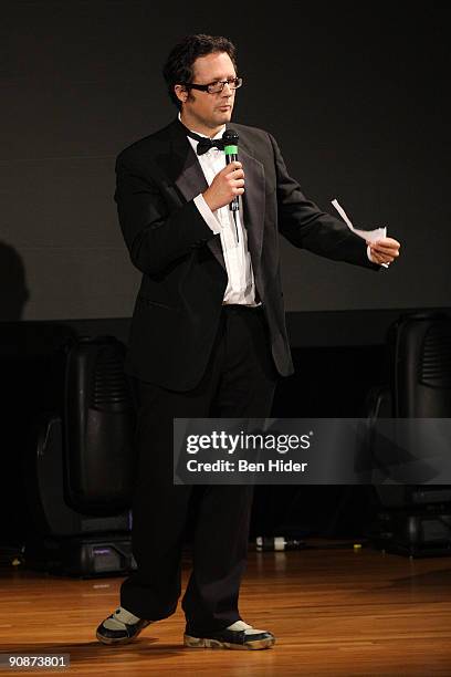 Artist Rafael Lozano Hemmer attends 2009 Guggenheim International Gala and the opening of the "Kandinsky" exhibition at Solomon R. Guggenheim Museum...