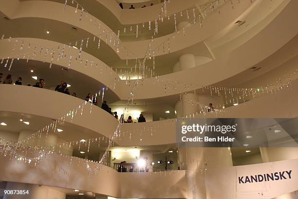 General view at the 2009 Guggenheim International Gala and the opening of the "Kandinsky" exhibition at Solomon R. Guggenheim Museum on September 16,...