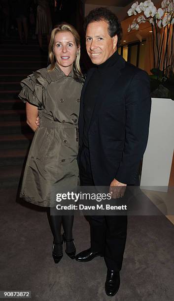 Serena and David Linley at the 'Liver Good Life' Charity Party at Christies on September 16, 2009 in London, England.