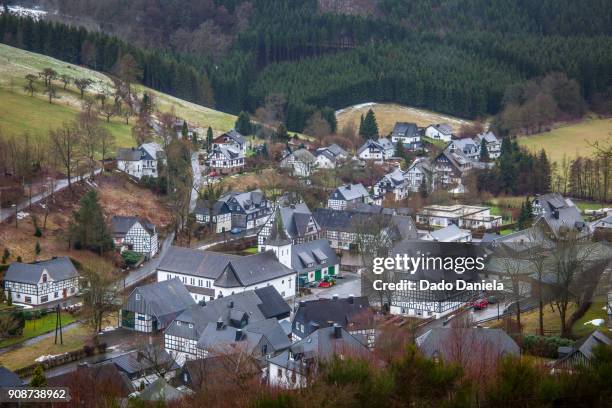 westfeld - winterberg stockfoto's en -beelden