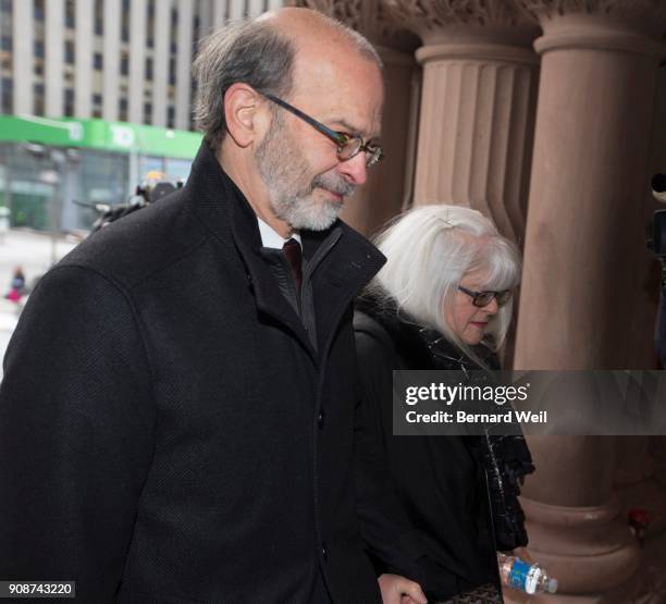 Former top Dalton McGuinty aide David Livingston arrives at Old City Hall court to hear the verdict in the criminal trial of the gas plant case.