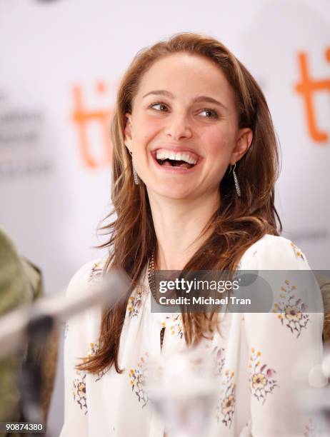 Actress Natalie Portman attends the "Love And Other Impossible Pursuits" press conference during the 2009 Toronto International Film Festival held at...