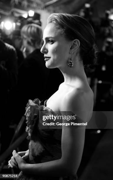 Actress Natalie Portman attends the "Love And Other Impossible Pursuits" Premiere held at the Roy Thomson Hall during the 2009 Toronto International...