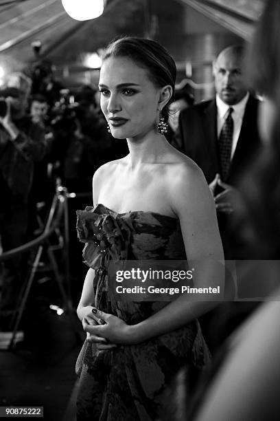 Actress Natalie Portman attends the "Love And Other Impossible Pursuits" Premiere held at the Roy Thomson Hall during the 2009 Toronto International...