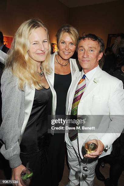 Alannah Weston, Serena Bute and Jasper Conran at the 'Liver Good Life' Charity Party at Christies on September 16, 2009 in London, England.