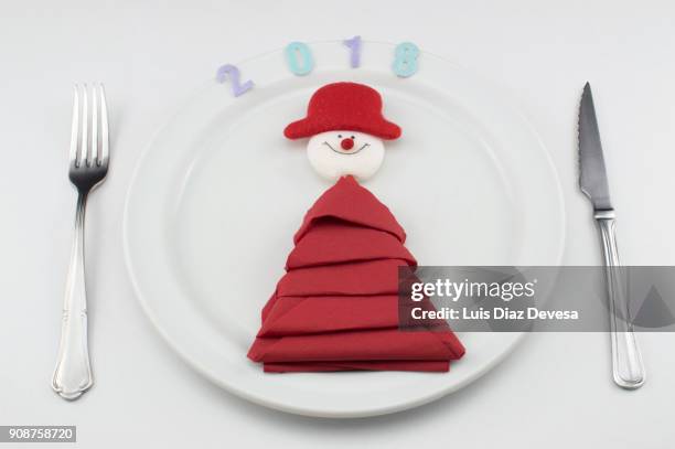 christmas day table setting - napkin holder stock pictures, royalty-free photos & images