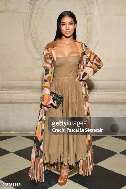 Jhene Aiko attends the Christian Dior Haute Couture Spring Summer 2018 show as part of Paris Fashion Week on January 22, 2018 in Paris, France.