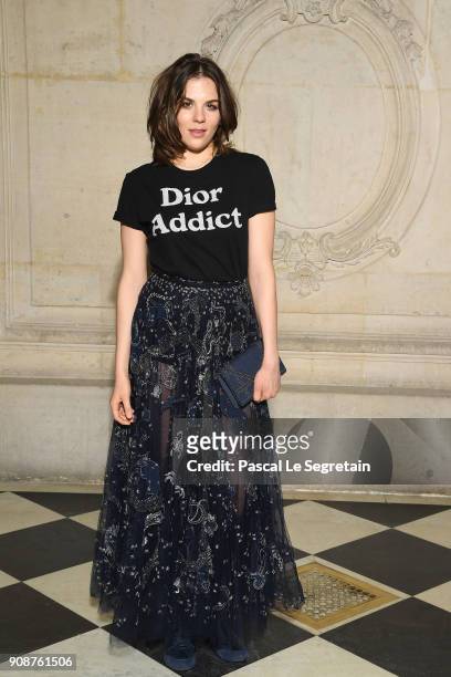 Morgane Polanski attends the Christian Dior Haute Couture Spring Summer 2018 show as part of Paris Fashion Week on January 22, 2018 in Paris, France.