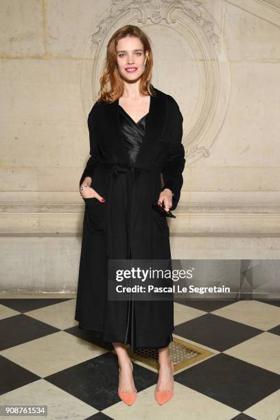 Natalia Vodianova attends the Christian Dior Haute Couture Spring Summer 2018 show as part of Paris Fashion Week on January 22, 2018 in Paris, France.