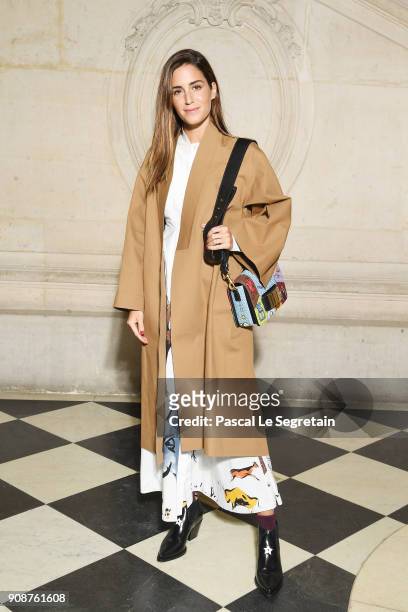 Gala Gonzalez attends the Christian Dior Haute Couture Spring Summer 2018 show as part of Paris Fashion Week on January 22, 2018 in Paris, France.