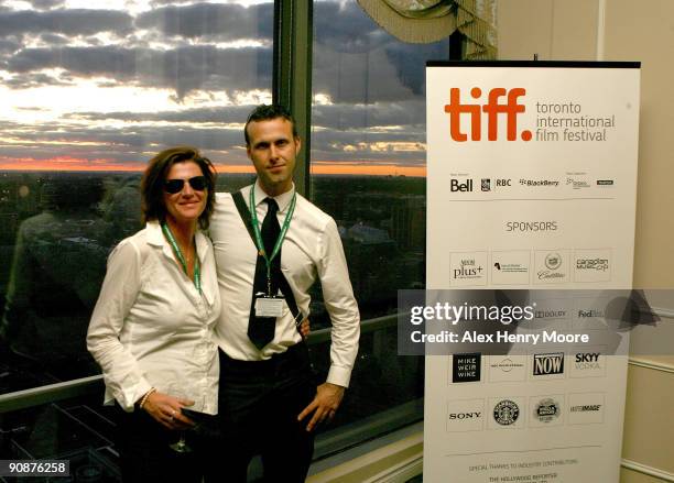 Producer Karen Smyth and director Martin Smith attend the Sales And Industry Party held at Stop 33, Sutton Place Hotel during the 2009 Toronto...