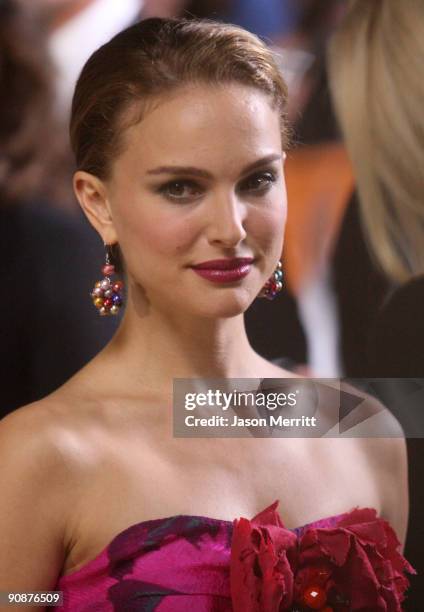 Actress Natalie Portman arrives at the "Love And Other Possible Pursuits" screening during the 2009 Toronto International Film Festival held at Roy...