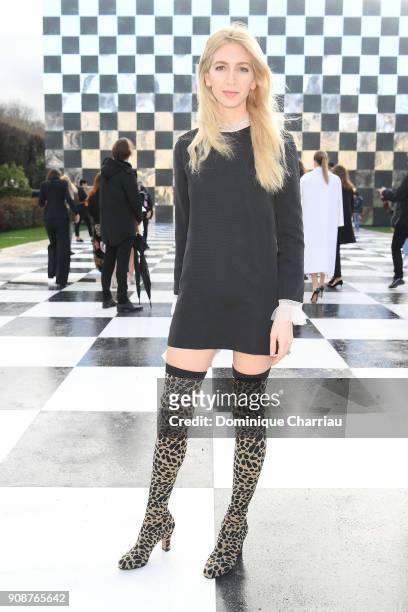 Sabine Getty attends the Christian Dior Haute Couture Spring Summer 2018 show as part of Paris Fashion Week on January 22, 2018 in Paris, France.