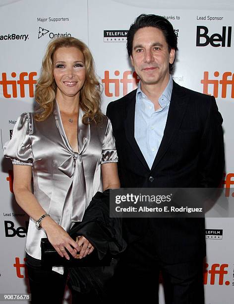 Actress Lisa Kudrow and actor Scott Cohen arrive at the "Love And Other Possible Pursuits" screening during the 2009 Toronto International Film...