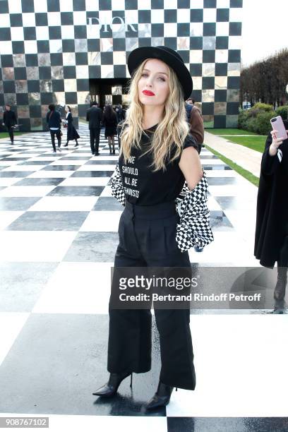 Annabelle Wallis attends the Christian Dior Haute Couture Spring Summer 2018 show as part of Paris Fashion Week on January 22, 2018 in Paris, France.