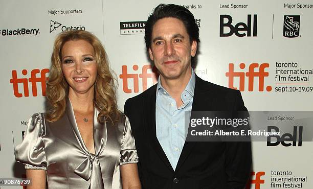 Actress Lisa Kudrow and actor Scott Cohen arrive at the "Love And Other Possible Pursuits" screening during the 2009 Toronto International Film...