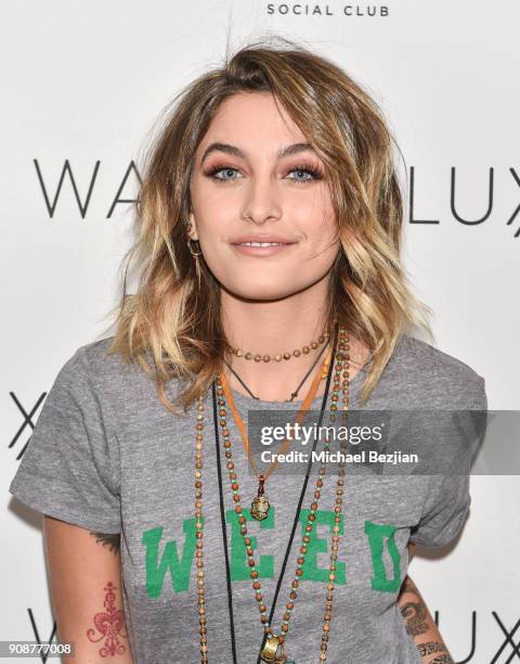 Paris Jackson attends WanderLuxxe House hosts "Common and Friends" Evening of Private Performances presented by Dropbox and Apex Social Club on...