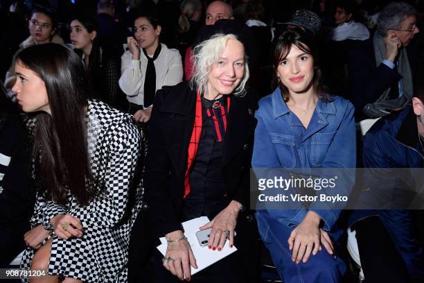 Ellen von Unwerth and Jeanne Damas attend the Christian Dior Haute Couture Spring Summer 2018 show as part of Paris Fashion Week on January 22, 2018...