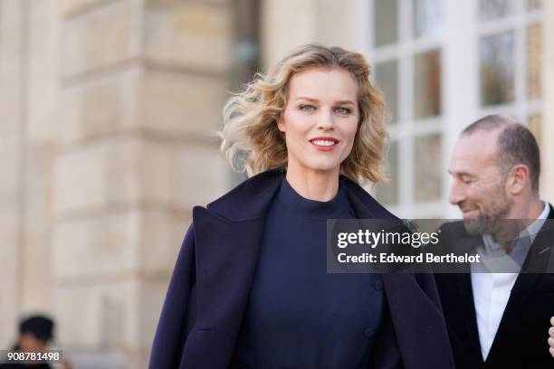 Eva Herzigova attends the Christian Dior Haute Couture Spring Summer 2018 show as part of Paris Fashion Week on January 22, 2018 in Paris, France.