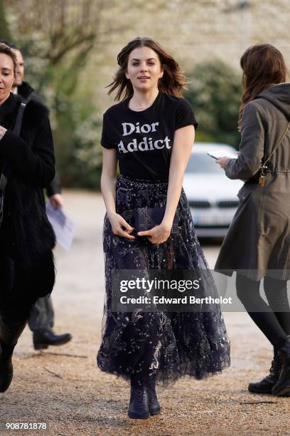 Morgane Polanski attends the Christian Dior Haute Couture Spring Summer 2018 show as part of Paris Fashion Week on January 22, 2018 in Paris, France.