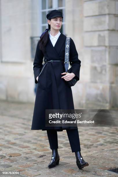 Erin O'Connor attends the Christian Dior Haute Couture Spring Summer 2018 show as part of Paris Fashion Week on January 22, 2018 in Paris, France.