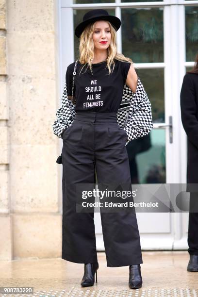 Annabelle Wallis attends the Christian Dior Haute Couture Spring Summer 2018 show as part of Paris Fashion Week on January 22, 2018 in Paris, France.