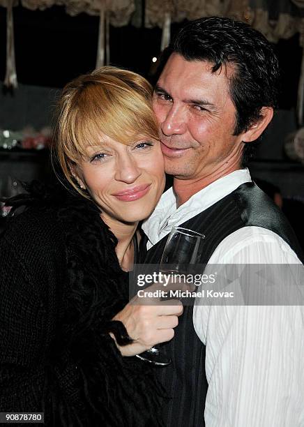 Actor Lou Diamond Philips and his wife Yvonne attend the 2009 Emmy Awards Party hosted by Valerie Sarnelle at Valerie Beverly Hills on September 16,...