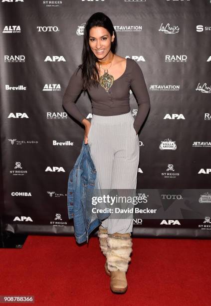 Actor Janina Gavankar attends the APA reception at the RAND Luxury Escape during the 2018 Sundance Film Festival at The St. Regis Deer Valley on...