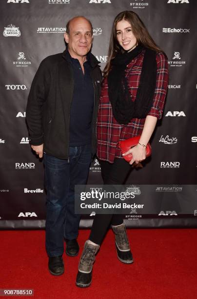 Actor Paul Ben-Victor and Cali Senkpiel attend the APA reception at the RAND Luxury Escape during the 2018 Sundance Film Festival at The St. Regis...