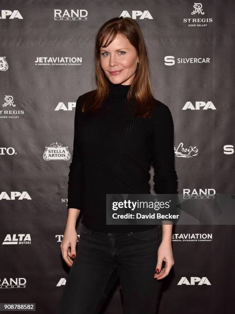 Actor Josie Davis attends the APA reception at the RAND Luxury Escape during the 2018 Sundance Film Festival at The St. Regis Deer Valley on January...