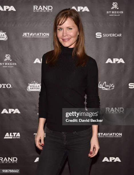 Actor Josie Davis attends the APA reception at the RAND Luxury Escape during the 2018 Sundance Film Festival at The St. Regis Deer Valley on January...