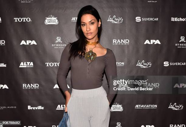 Actor Janina Gavankar attends the APA reception at the RAND Luxury Escape during the 2018 Sundance Film Festival at The St. Regis Deer Valley on...