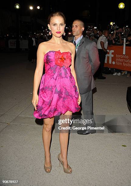 Actress Natalie Portman attends the "Love And Other Impossible Pursuits" Premiere held at the Roy Thomson Hall during the 2009 Toronto International...