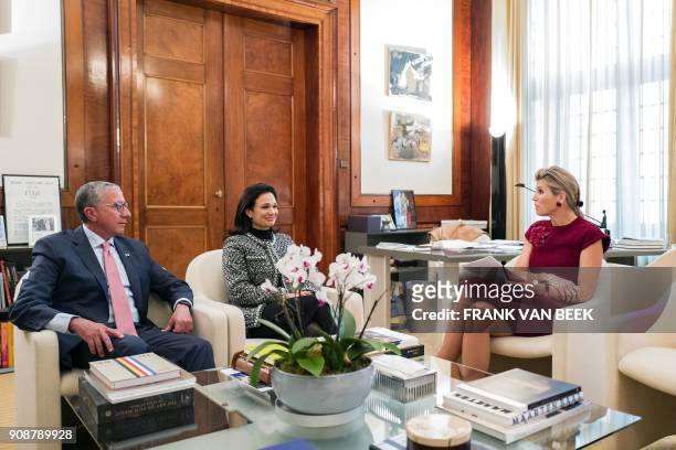 Dutch Queen Maxima receives United Nations Secretary-General's Special Advocate for Inclusive Finance for Development, Panama's Vice President of the...