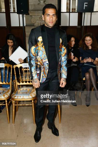 Dani Alvez Faz attends the Georges Hobeika Haute Couture Spring Summer 2018 show as part of Paris Fashion Week on January 22, 2018 in Paris, France.