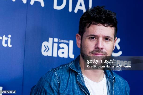 Spanish singer Pablo Lopez attends Cadena Dial Awards presentation on January 22, 2018 in Madrid, Spain.