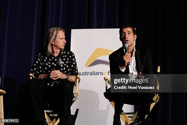 Clive Owen and Scott Hicks attend the Australians In Film screening of "The Boys Are Back" at the Harmony Gold Theatre on September 16, 2009 in Los...