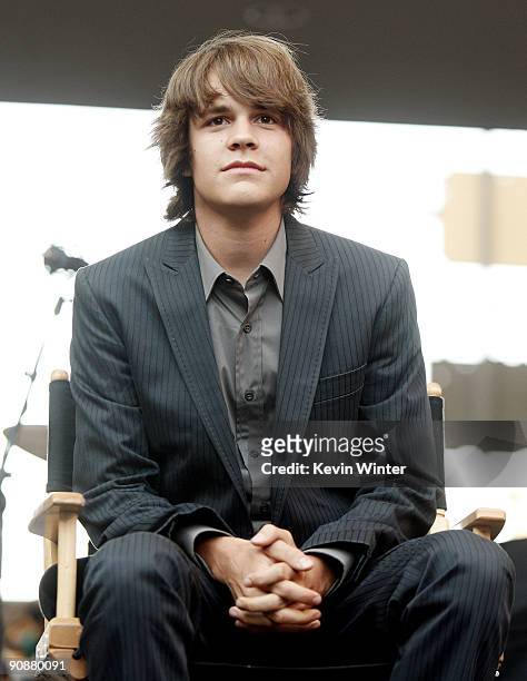 Actor Johnny Simmons appears at the "Jennifer's Body" Hot Topic Fan Event at Hollywood and Highland on September 16, 2009 in Los Angeles, California.